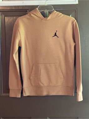 Jordan Tan Hoodie with Black Jumpman Logo